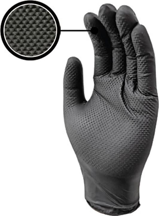Actual product image Ulith Nitrile rubber gloves with diamond structure, 100 pcs. (L)