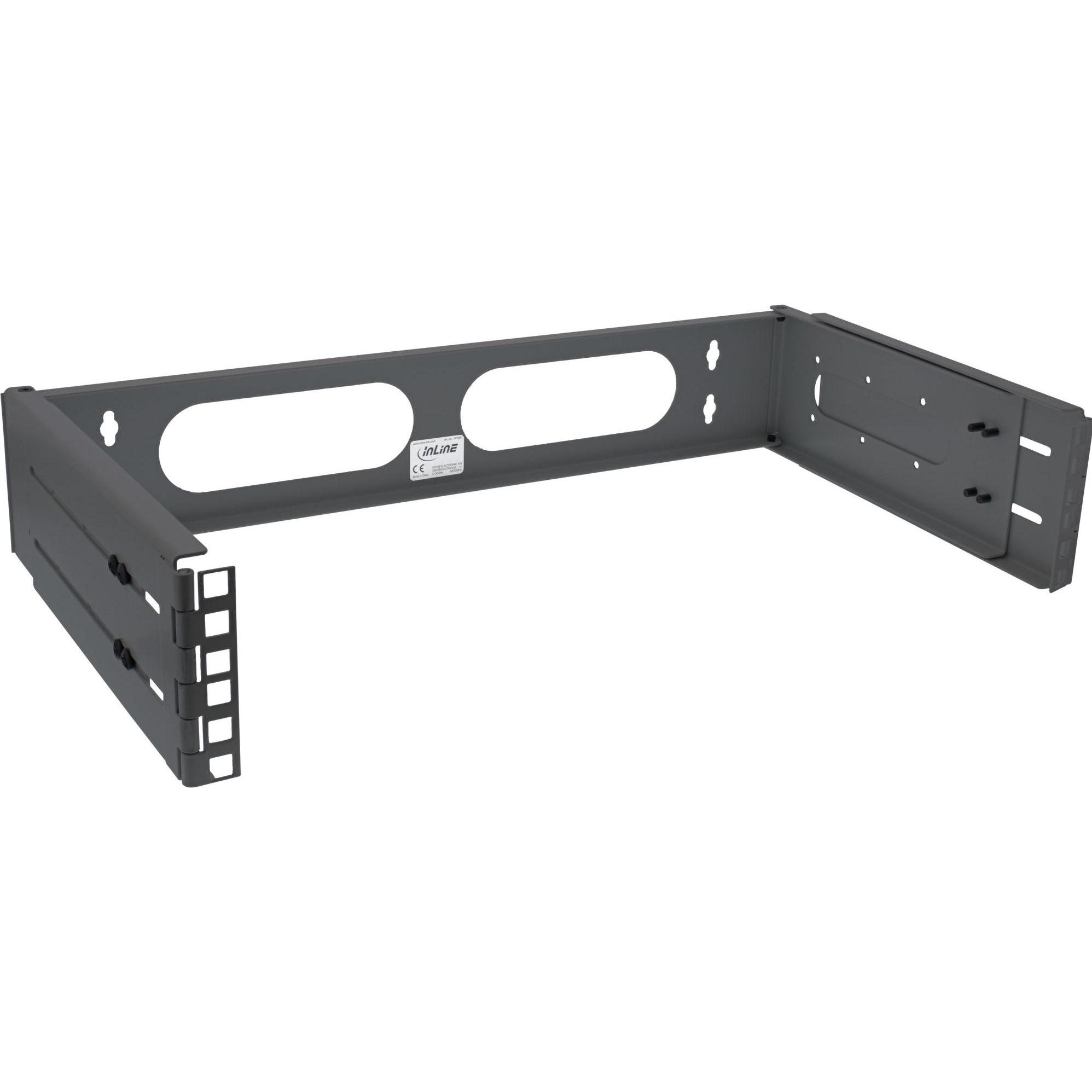 InLine 19" Rack zur Wandmontage, Serverschrank Zubehör, Schwarz