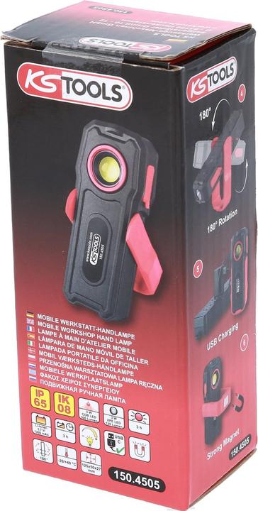 Actual product image KS Tools Mobile workshop hand lamp 300 lumen (300 lm)
