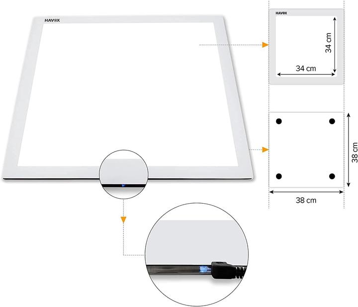 Produktbild Havox Shadowless LED Panel (Aufnahmebox)