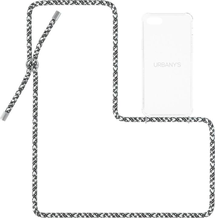 Urbany's Necklace Case iPhone 7/8 Plus Flashy Silver Transparent
