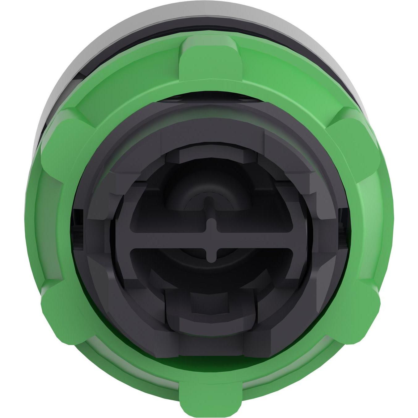 Thumbnail - Schneider Electric Drucktaster, Front, Kunststoff, tastend, ZB5AA3C0, Taster + Schalter, Grün