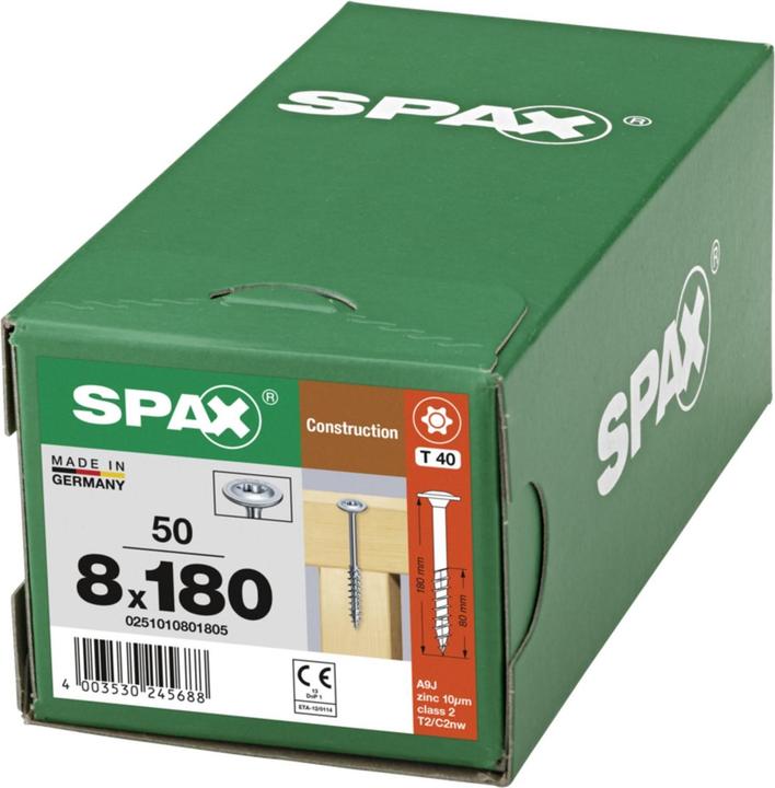 Produktbild Spax Tellerkopf T-Star Plus T40 Teilgewinde 4cut Wirox (50 Schrauben pro Stück)