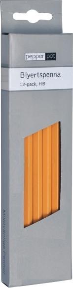 Actual product image Hedlunds Pappersindustri Blyant Actual, HB, gul, pakke a 12 stk.