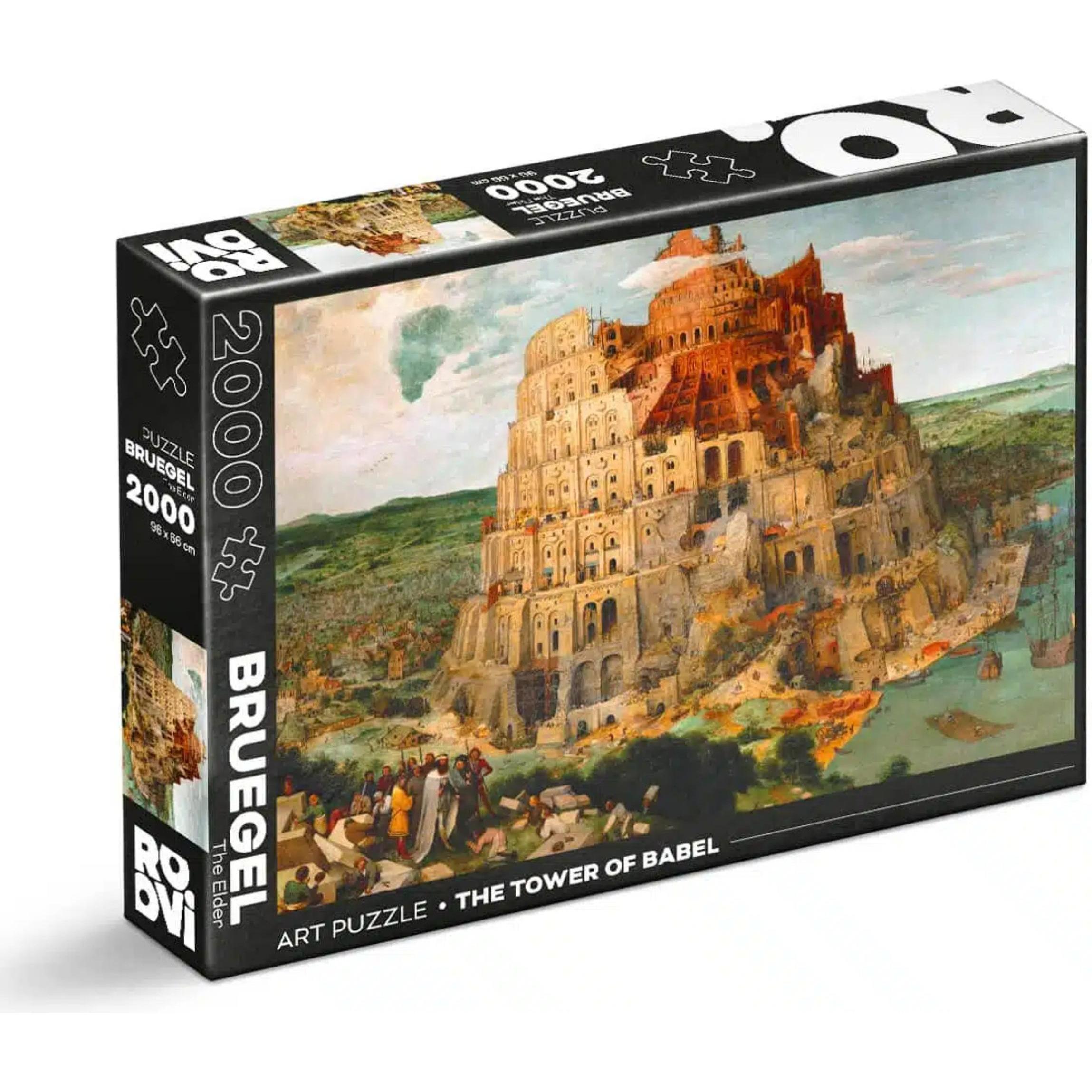 D-Toys Puzzle 2000 pieces - Bruegel the Elder - Tower of Babel (2000 Teile)
