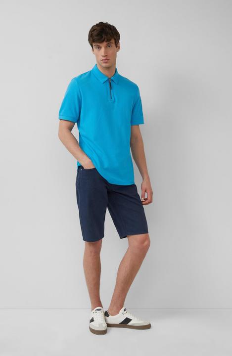 Produktbild S.Oliver Polo-Shirt Poloshirt mit Reissverschluss und Ärmeltasche (L)