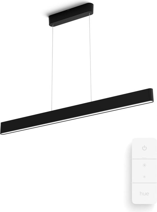 Produktbild Philips Hue White Col. Amb. Ensis Pendelleuchte Schwarz und (5500 lm)