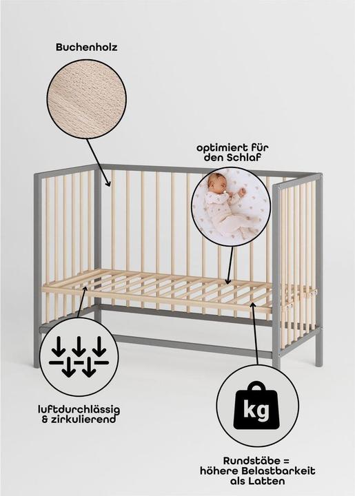 Image du produit Sämann Beistellbett Dreamy (60 x 120 cm)