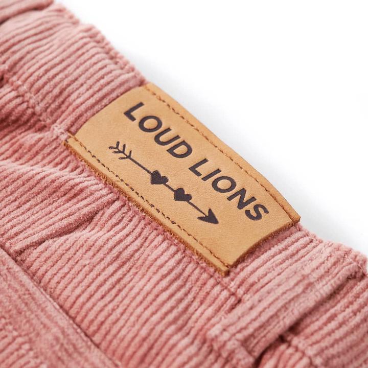 Actual product image vidaXL Children's trousers corduroy antique pink 92,Material: 90 % cotton. 8 (92)