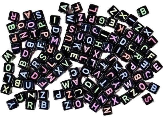 Produktbild Andy Schwarze ABC-Perlen