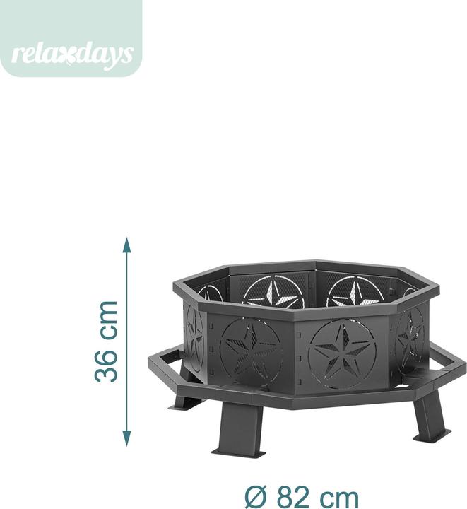 Immagine prodotto Relaxdays braciere (82 cm)