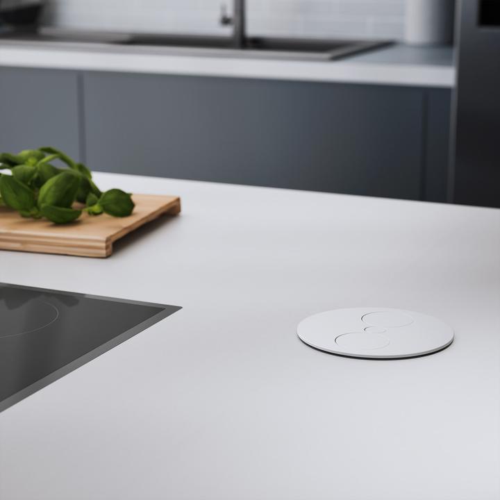 Actual product image Bachmann TWIST - 2 m - 1 AC outputs - Indoor - Metal - Plastic - White - 42.5 mm (1x, CEE 7/3, CEE 7/5, 2 m)