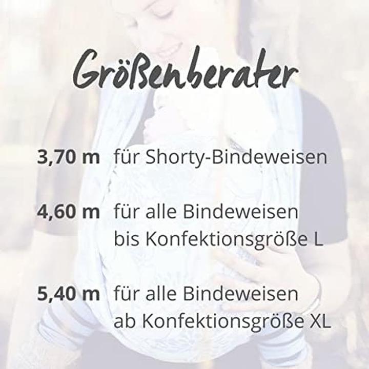 Image du produit Hoppediz Echarpe de portage pour bébé Qualité kbA (4.60 m)