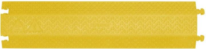 Produktbild Defender XPRESS 100 YEL R - XPRESS Drop-over Kabelbrücke 100mm Retail, gelb (Kabelbrücke, 10 cm)