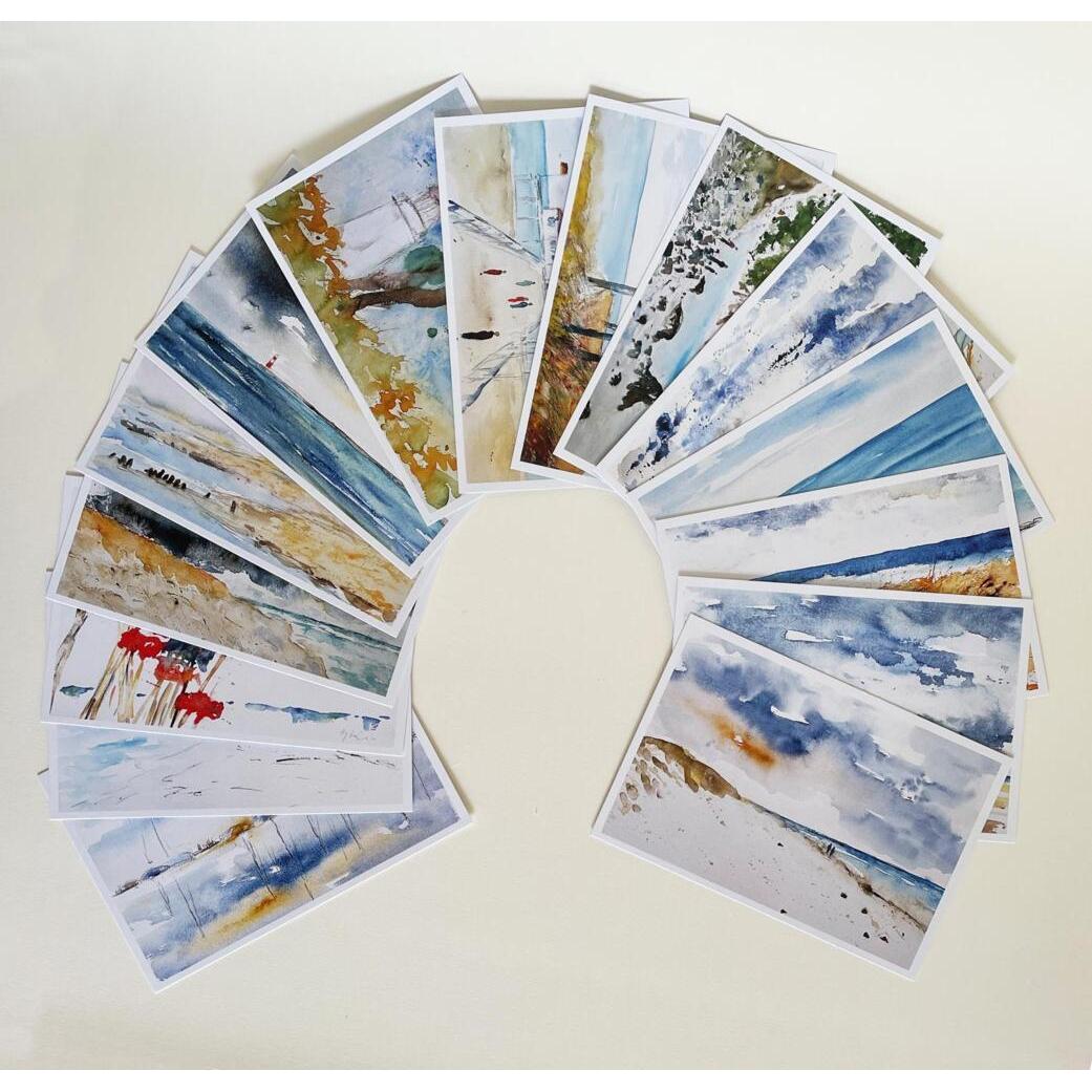 Thumbnail - Steffen, Grusskarte + Briefpapier, Wundervolle Ostsee Postkarten-Set (15 Stk.)