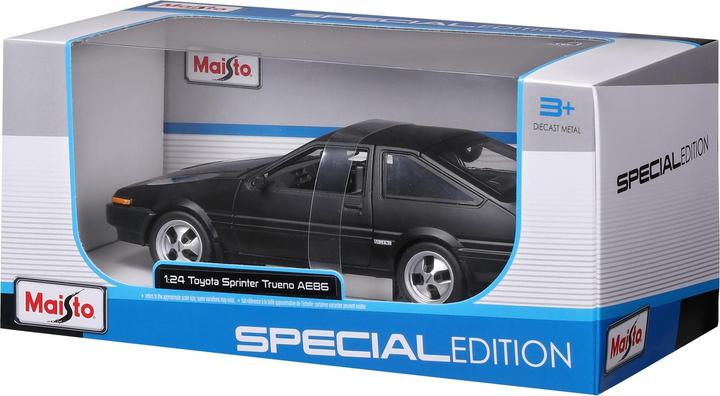 Actual product image Maisto Toyota Sprinter Trueno AE86 1/24 schwarz