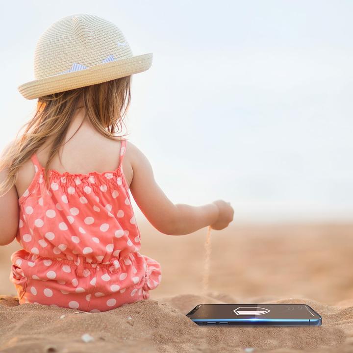 Actual product image 3MK NeoGlass for iPhone 12 / 12 Pro black frame (1 pcs., Apple iPhone 12, Realme 12 Pro+)