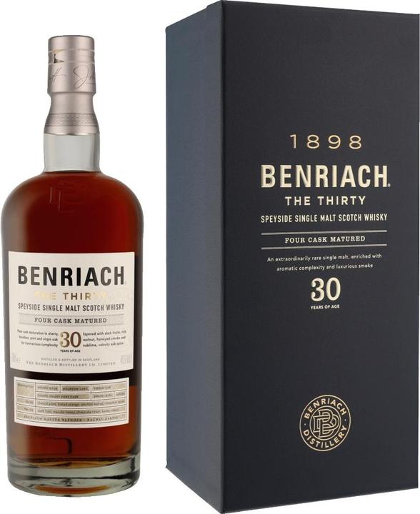 Image du produit BenRiach 30 ans d'âge The Thirty (Single Malt, Scotch Whisky, 1 x 70 cl)