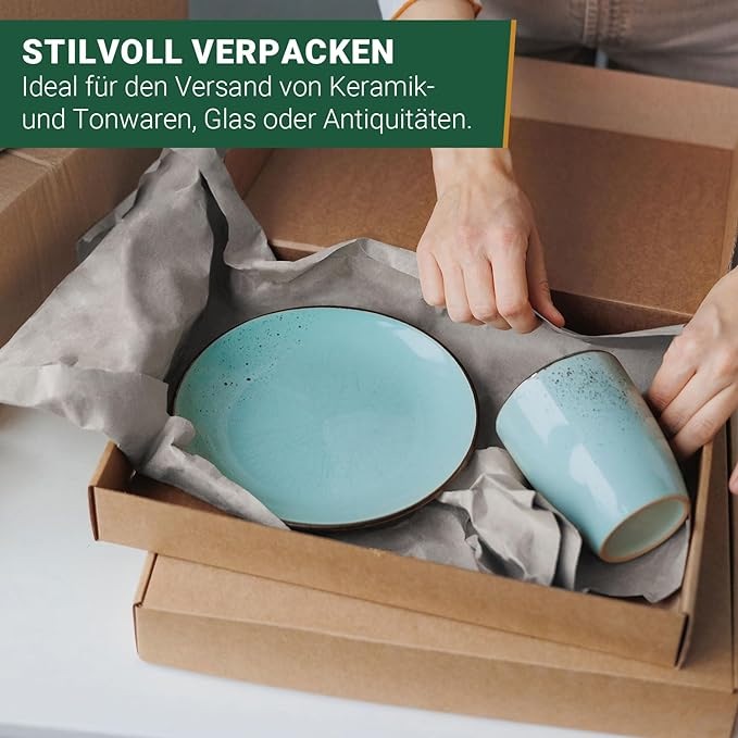 Produktbild BB 5 kg ca. 375 Blatt Packseide Seidenpapier 50 x 75 cm (Industriequalität, 35 g/m² ) nachhaltig aus (375 Stück)
