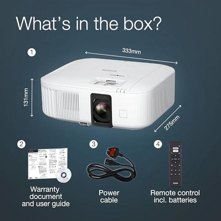 Actual product image Epson EH-TW6150 (4K, 2800 lm, 1.32 - 2.15:1)