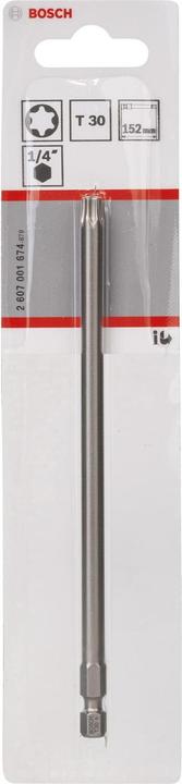 Produktbild Bosch Professional Zubehör Schrauberbit Extra-Hart T30, 152 mm, 1er-Pack (Innensechsrund TX)