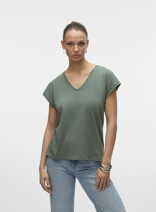 Actual product image Vero Moda Vmluna Ss V-Neck Tee Jrs Noos (M)
