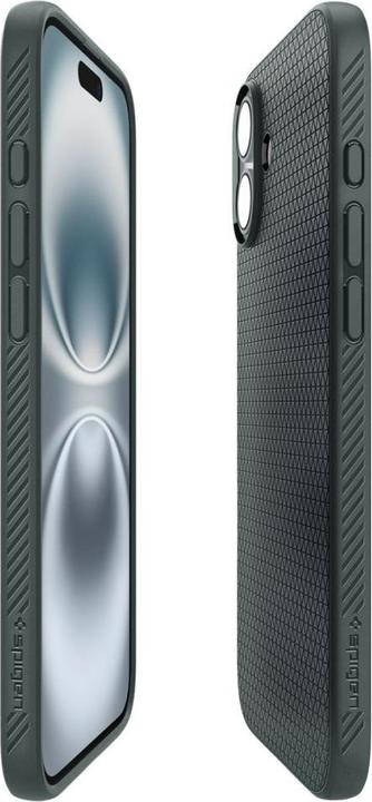 Actual product image Spigen Liquid Air iPhone 16 zielony/abyss green ACS08196 (Apple iPhone 16)