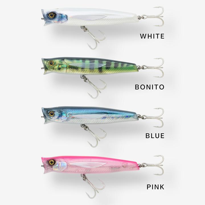 Actual product image Caperlan Oberflächenköder Popper Exofly Pop 12 cm rosa Meeresangeln (12 cm)