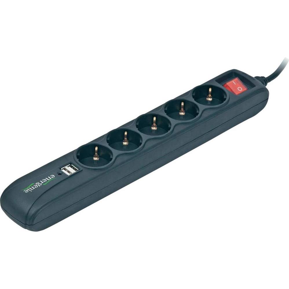Gembird, Steckdosenleiste, 5 x AC, 2 x USB - (5 x, CEE 7/4, 1.50 m)