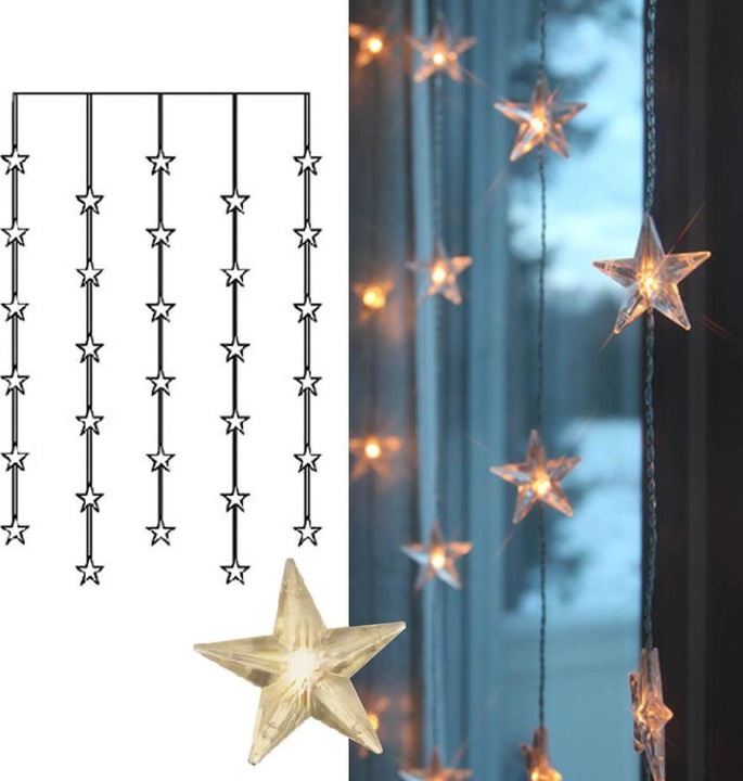 Produktbild Star Trading Sternenlichtervorhang (0.90 m)