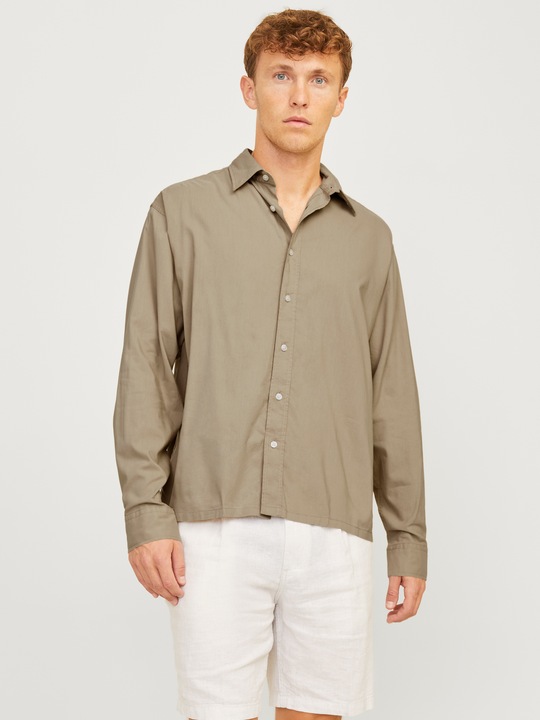 Actual product image Jack & Jones Jorjoshua Cropped Shirt Ls Smu Ln (M)