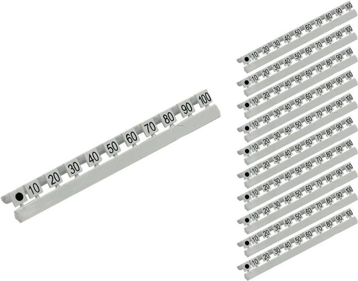 Actual product image Good Connections Number markers for LC fiber optic cable, marking 10 to 254,00cm (100") steps of ten, set of 10, ® (Cable Accessories)