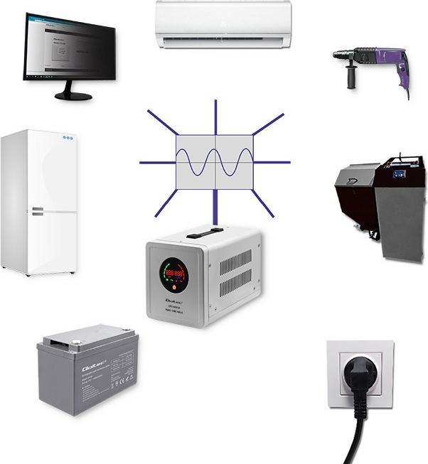Produktbild Qoltec 50720 UPS 800VA 560W (800 VA, 560 W, Line-Interaktiv USV)