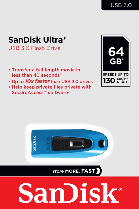 Produktbild SanDisk Ultra (64 GB, USB-A, USB 3.0)