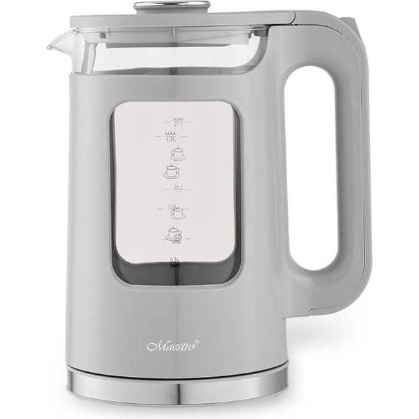 Maestro Grigio Czajnik Elektryczny 1 7L 2200W Mr-065-Grey, Bollitore,
