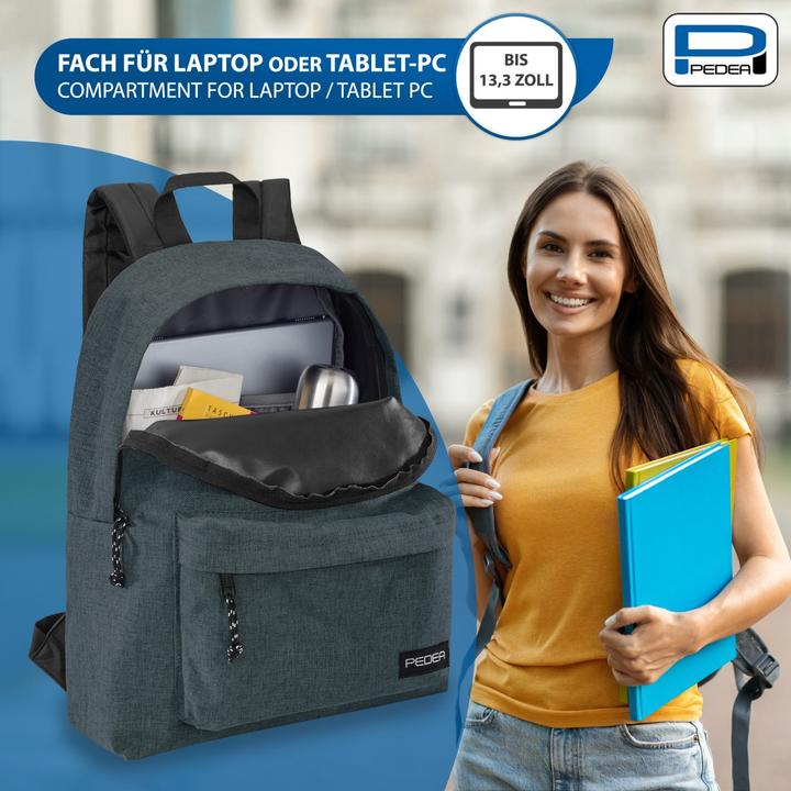 Actual product image Pedea Backpack 13.3" (33.8cm) "Style", gray