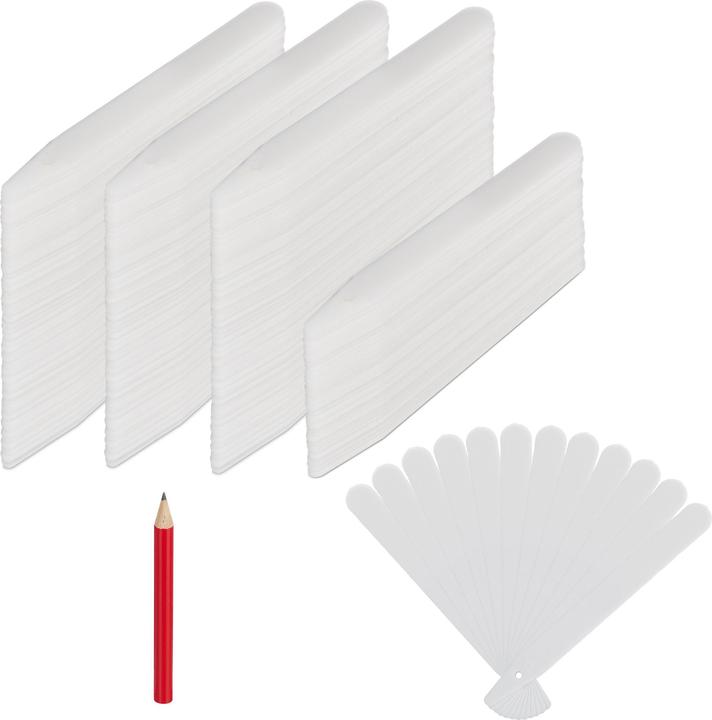 Relaxdays 500x plant labels (0.10 cm, 1.50 cm)
