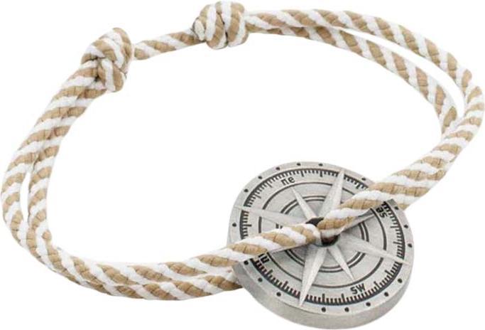 Immagine prodotto Le vent à la française Bracciale Argent Vieilli - Beige e Bianco