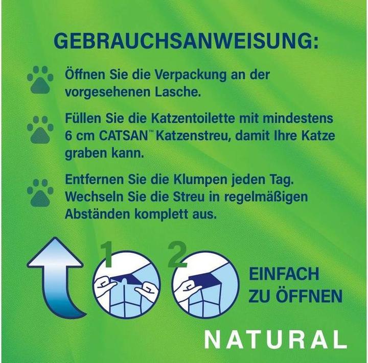 Energie-Label Catsan Natural (Biologisch abbaubar, Klumpend, Neutralisierend, 4.36 kg)