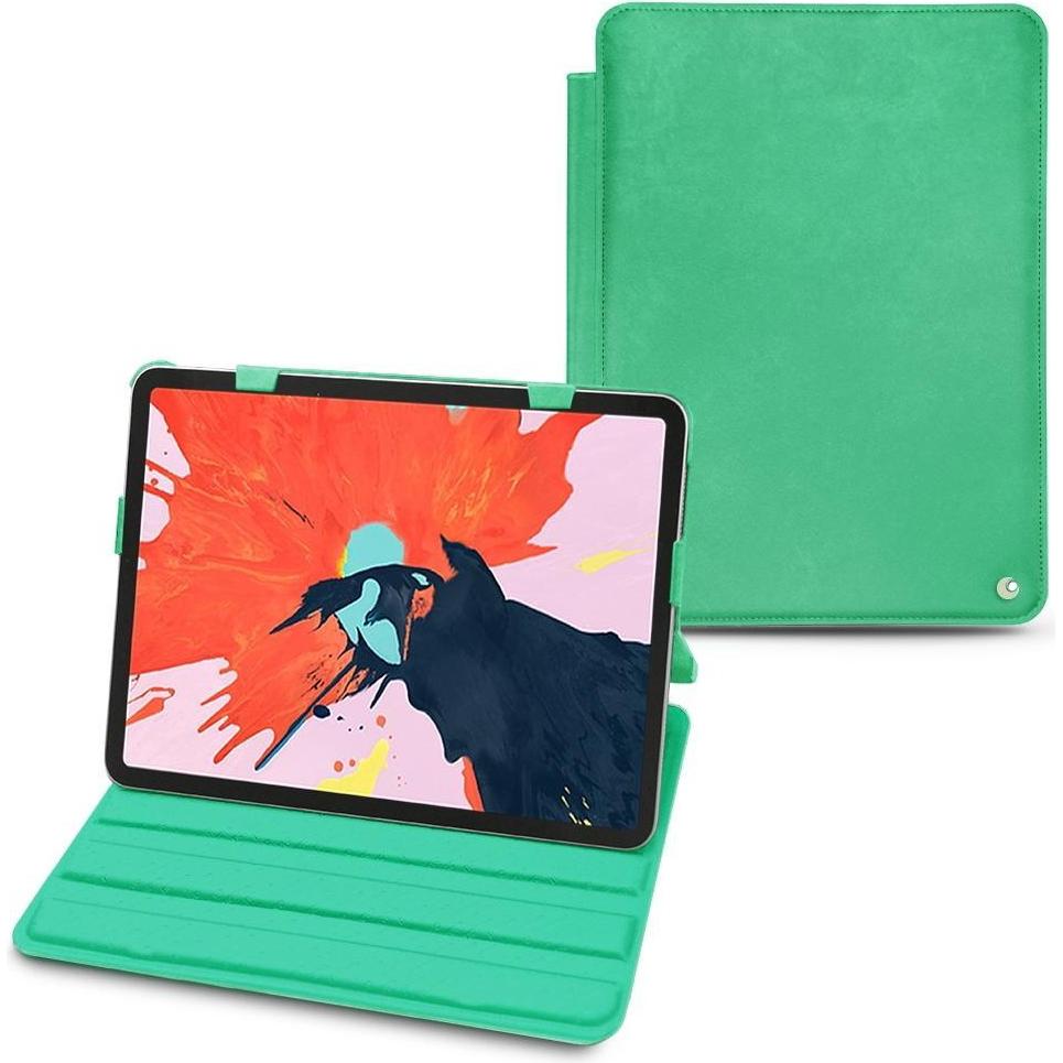 Thumbnail - Noreve Lederschutzhülle horizontal (iPad Air 2020 (4. Gen), iPad Air 2022 (5. Gen)), Tablet Hülle, Grün