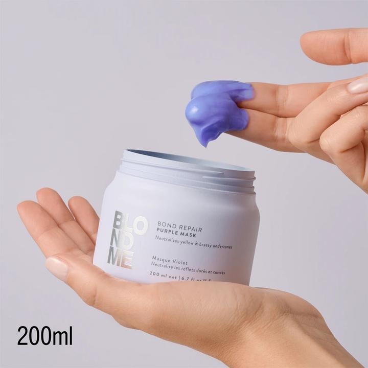 Actual product image Schwarzkopf Professional BLONDME Bond Repair Lila Maske (200 ml)