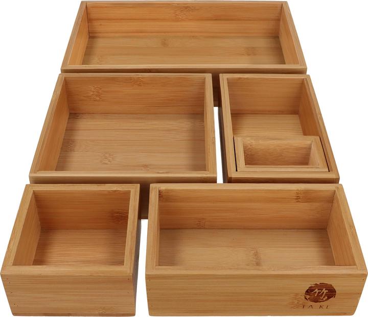 Image du produit Take Système de rangement à 6 tiroirs en bambou 100 naturel