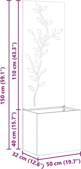 Produktbild vidaXL Gartensichtschutz (150 cm)