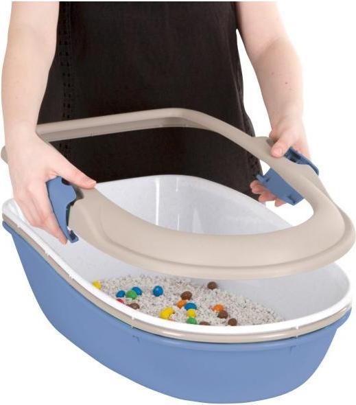 Actual product image Kerbl FURBA cat litter tray with cleaning sieve (Cat litter tray open)