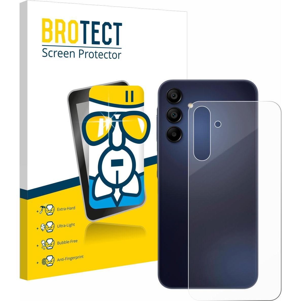 BROTECT AirGlass Panzerglasfolie (1 Stück, Samsung Galaxy A15), Smartphone Schutzfolie, Transparent