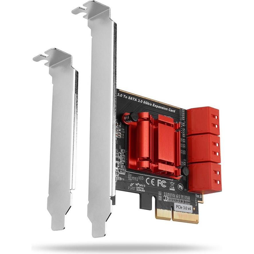 Axagon PCES-SA6 interface cards/adapter Internal SATA, Storage Controller