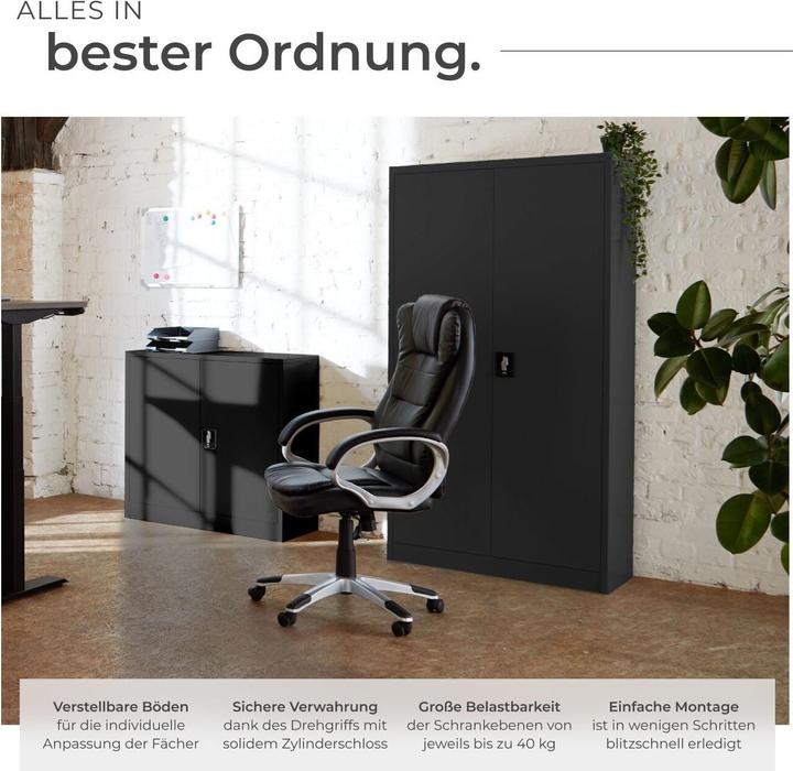 Actual product image tectake Filing cabinet (90 x 40 x 140 cm)