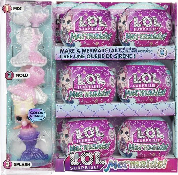 Actual product image MGA L.O.L. Surprise Mermaids! Tots in PDQ