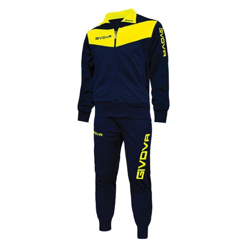 Givova, Herren, Trainingsjacken, Tuta Visa Trainingsanzug (Xxs), Blau, Xxs
