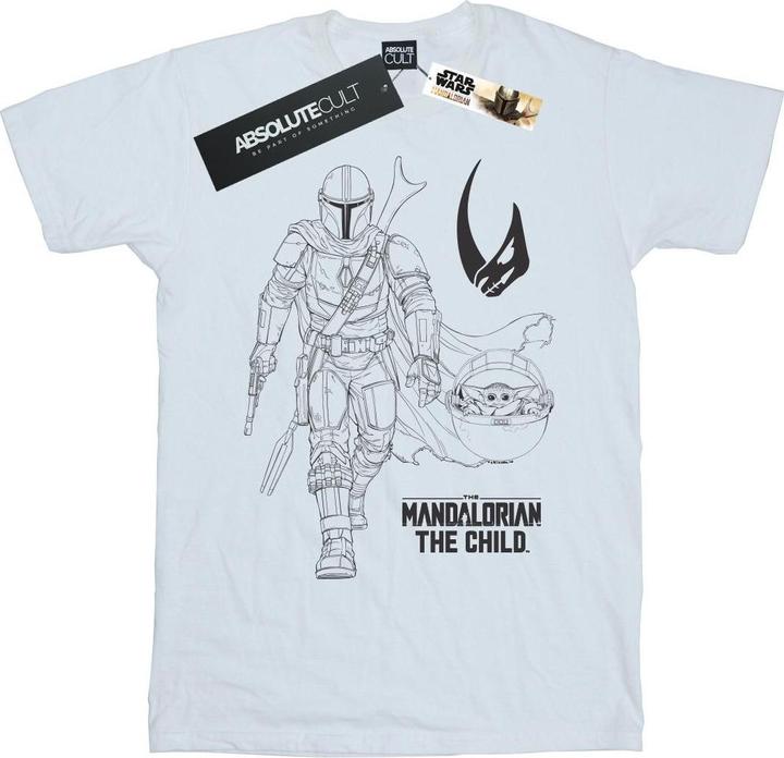 Actual product image Star Wars Mens The Mandalorian Clan Of Two T-Shirt (4XL)